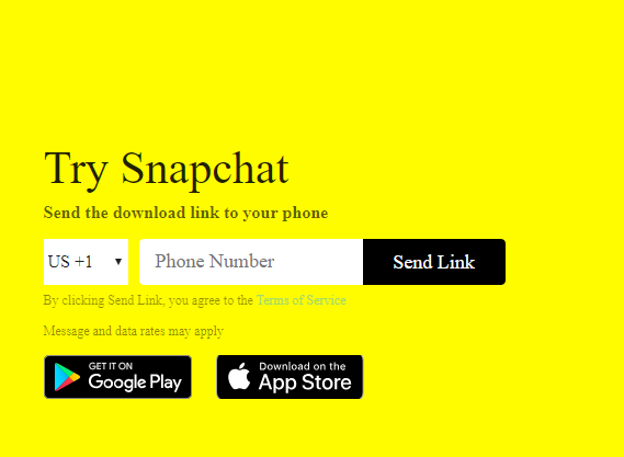 Create account Snapchat