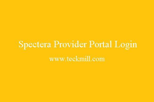 Spectera Provider Portal Login